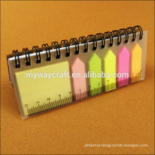 school supply recycled kraft paper sticky notes and memo pads with ruler